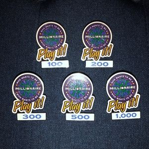 Disney World Pins Who Wants To Be A Millionaire: Play It! Set of 5
